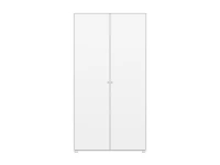 Flexa Saga 2-deurs kledingkast met eiken knoppen - Wit - Afbeelding 2