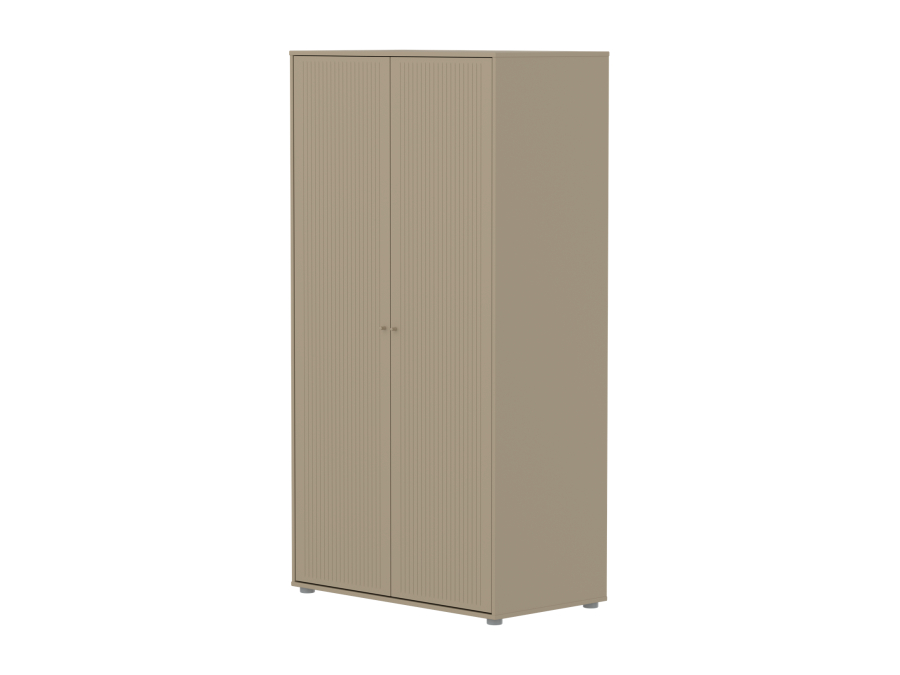 Flexa Saga 2-deurs kledingkast met oat knoppen - Oat grooves
