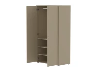 Flexa Saga 2-deurs kledingkast met eiken knoppen en poten - Oat - Afbeelding 4