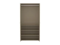 Flexa Saga 2-deurs kledingkast met eiken knoppen en poten - Oat - Afbeelding 5