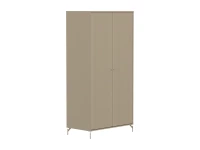 Flexa Saga 2-deurs kledingkast met oat knoppen en poten - Oat grooves - Afbeelding 3