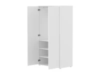 Flexa Saga 2-deurs kledingkast met witte knoppen en poten - Wit grooves - Afbeelding 6