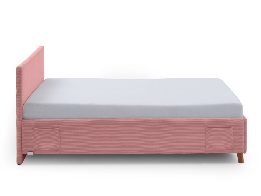 Meise Möbel Kofferbed Cool - 120x200 - Roze ribstof - Afbeelding 3