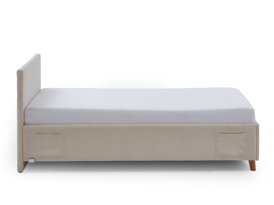 Meise Möbel eenpersoonsbed Cool - 90x200 - Beige ribstof - Afbeelding 2