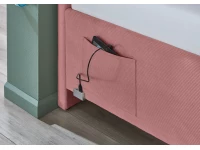 Meise Möbel eenpersoonsbed Cool - 90x200 - Roze ribstof - Afbeelding 4