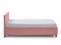 Meise Möbel eenpersoonsbed Cool - 90x200 - Roze ribstof - Afbeelding 2