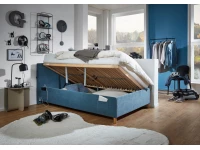 Meise Möbel Kofferbed Cool - 90x200 - Blauw ribstof - Afbeelding 5