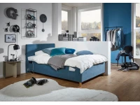 Meise Möbel Kofferbed Cool - 90x200 - Blauw ribstof - Afbeelding 6