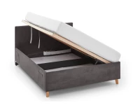 Meise Möbel Kofferbed Cool - 140x200 - Grijs ribstof