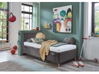 Meise Möbel Kofferbed Cool - 90x200 - Grijs ribstof - Afbeelding 5