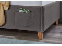 Meise Möbel Kofferbed Cool - 90x200 - Grijs ribstof - Afbeelding 4