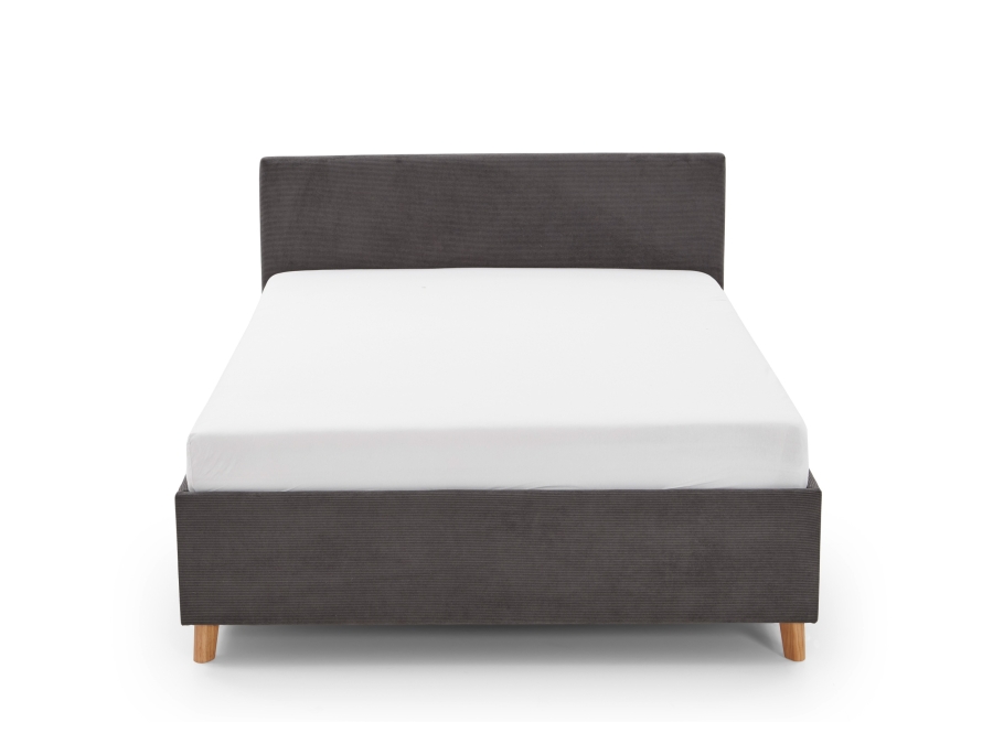 Meise Möbel twijfelaar Cool - 140x200 - Grijs ribstof - Afbeelding 3