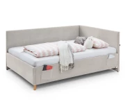 Meise Möbel twijfelaar met rugleuning Cool - 140x200 - Beige ribstof