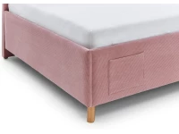 Meise Möbel twijfelaar met rugleuning Cool - 140x200 - Roze ribstof - Afbeelding 3