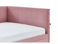 Meise Möbel twijfelaar met rugleuning Cool - 140x200 - Roze ribstof - Afbeelding 2