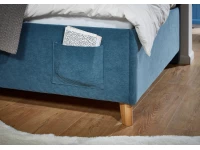 Meise Möbel twijfelaar met rugleuning Cool - 120x200 - Blauw ribstof - Afbeelding 5