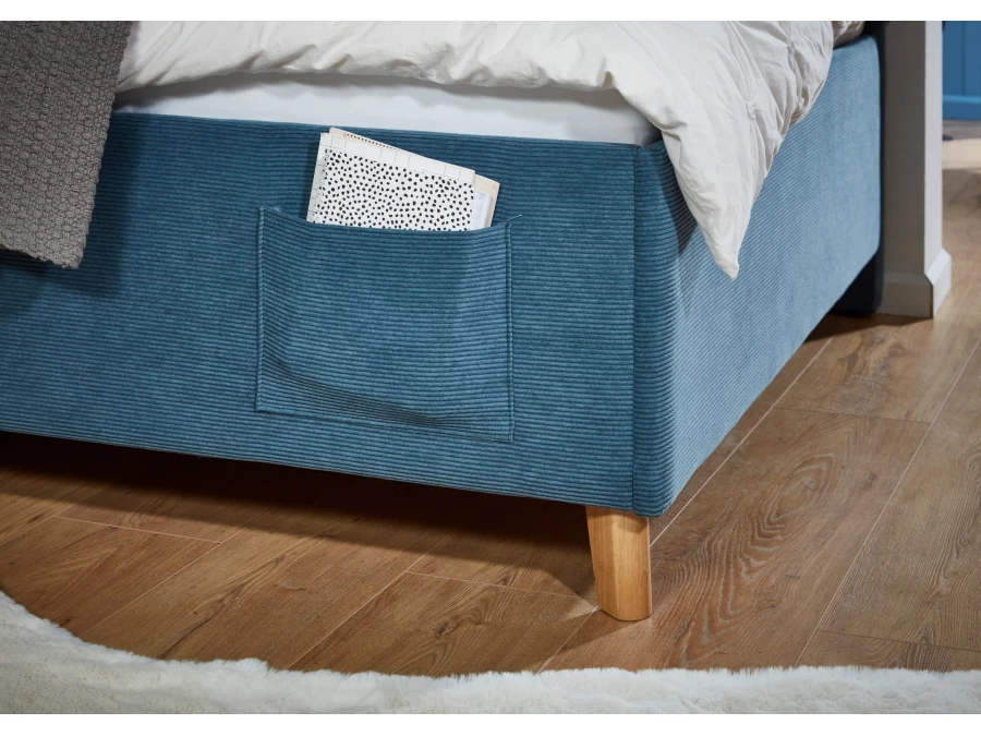 Meise Möbel twijfelaar met rugleuning Cool - 140x200 - Blauw ribstof - Afbeelding 5
