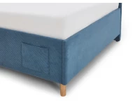 Meise Möbel twijfelaar met rugleuning Cool - 120x200 - Blauw ribstof - Afbeelding 4