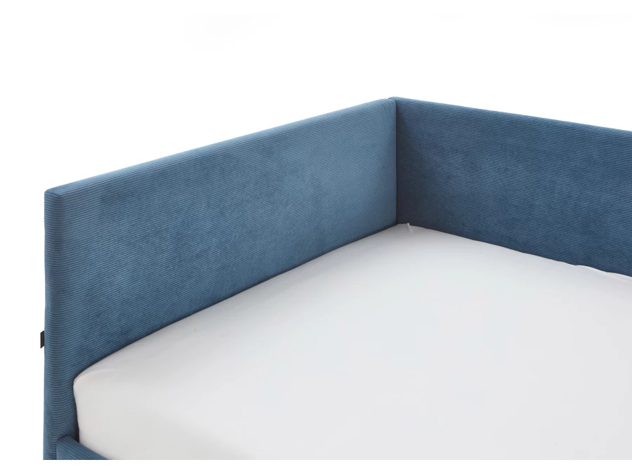 Meise Möbel twijfelaar met rugleuning Cool - 140x200 - Blauw ribstof - Afbeelding 3
