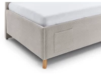 Meise Möbel bedbank Cool - 90x200 - Beige ribstof - Afbeelding 5