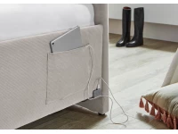 Meise Möbel bedbank Cool - 90x200 - Beige ribstof - Afbeelding 6