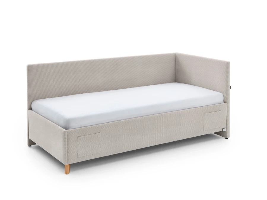 Meise Möbel bedbank Cool - 90x200 - Beige ribstof - Afbeelding 2