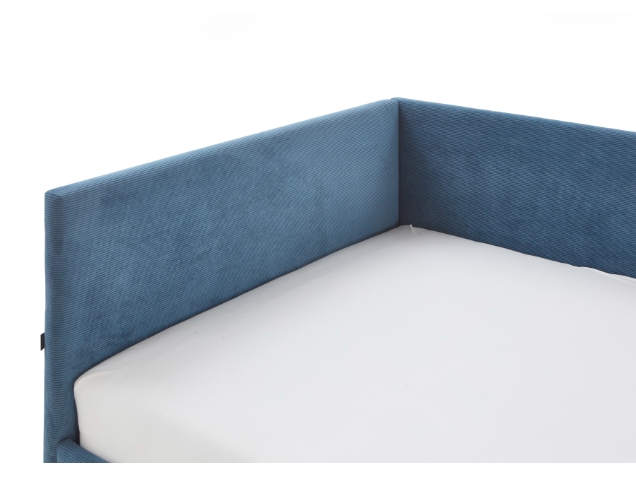 Meise Möbel bedbank Cool - 90x200 - Blauw ribstof - Afbeelding 2