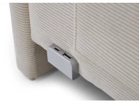 Meise Möbel Kofferbed Cool - 90x200 - Beige ribstof - Afbeelding 5