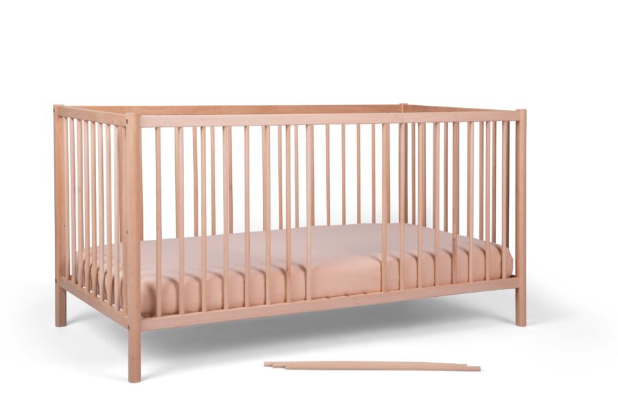 Stribbo Klasik meegroeiledikant 70x140 - naturel beuken - Afbeelding 3