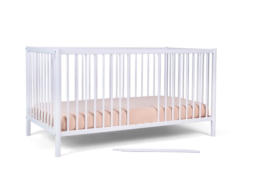 Stribbo Klasik meegroeiledikant 70x140 - wit - Afbeelding 2