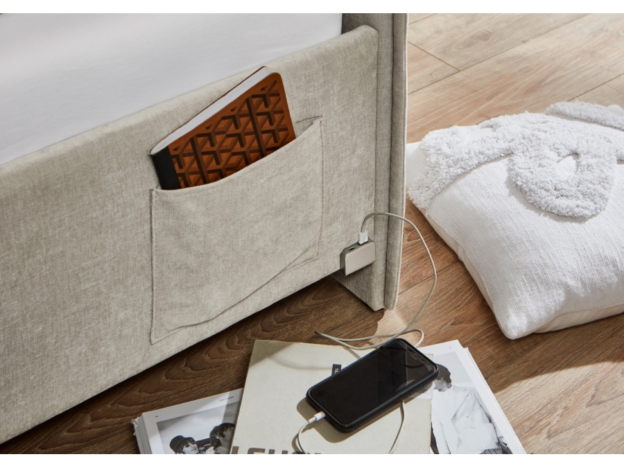 Meise Möbel Kofferbed met rugleuning Fun - 90x200 - Beige - Afbeelding 7
