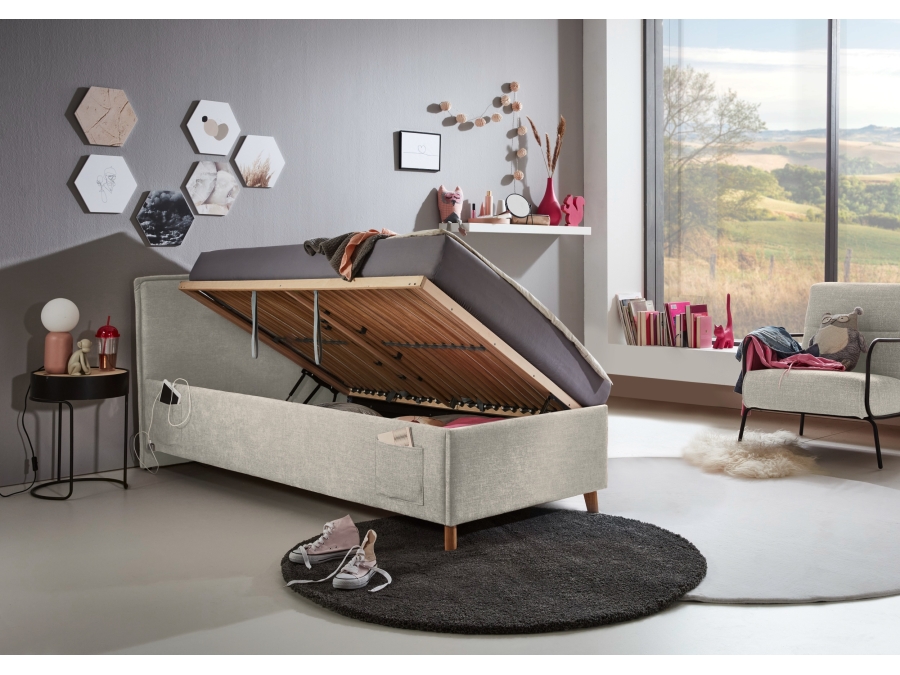 Meise Möbel Kofferbed Fun - 90x200 - Beige - Afbeelding 9