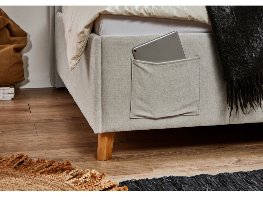 Meise Möbel Kofferbed met rugleuning Fun - 90x200 - Beige - Afbeelding 6