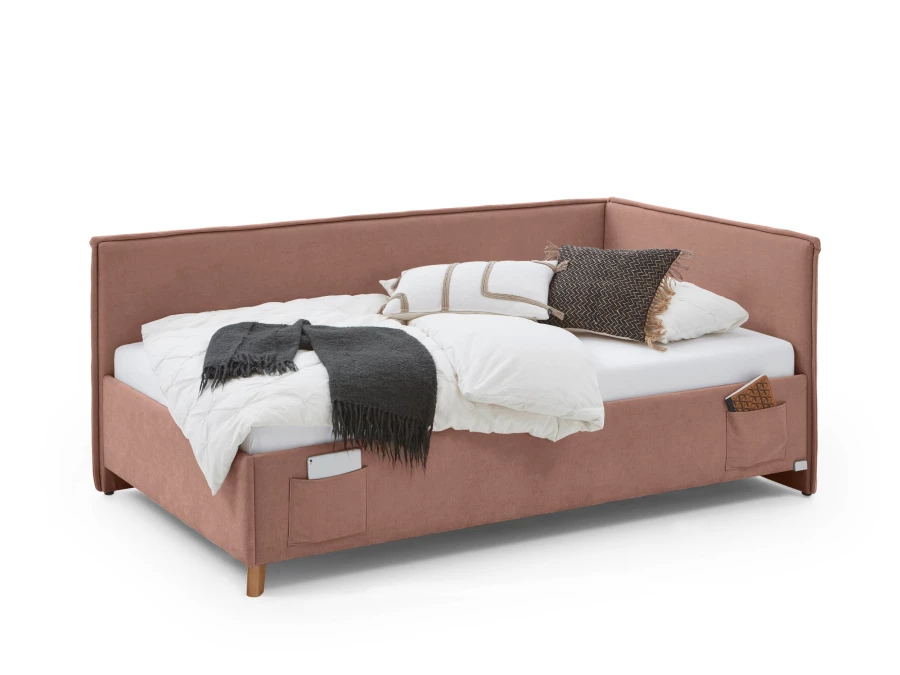 Meise Möbel twijfelaar met rugleuning Fun - 120x200 - Roze