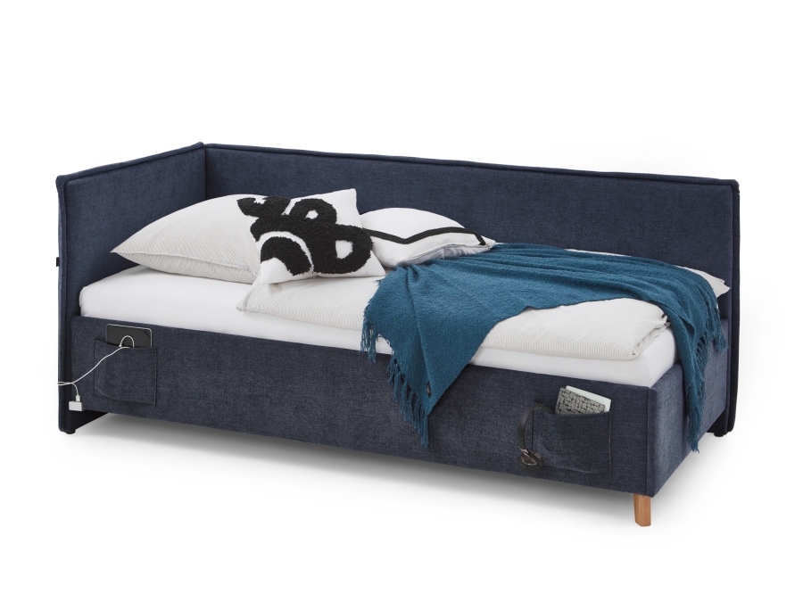Meise Möbel Kofferbed met rugleuning Fun - 140x200 - Blauw - Afbeelding 2