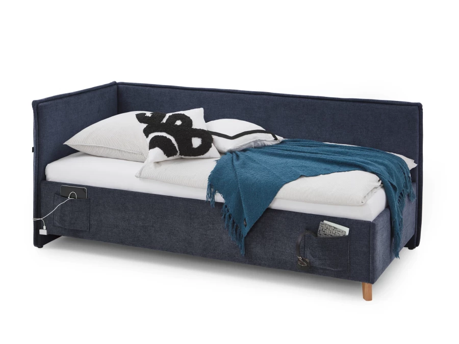 Meise Möbel Kofferbed met rugleuning Fun - 140x200 - Blauw - Afbeelding 2