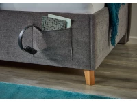 Meise Möbel twijfelaar met rugleuning Fun - 120x200 - Grijs - Afbeelding 5