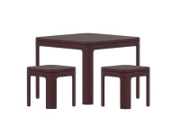 Flexa Nova speelset (tafel + 2 krukjes) – Pomegranate