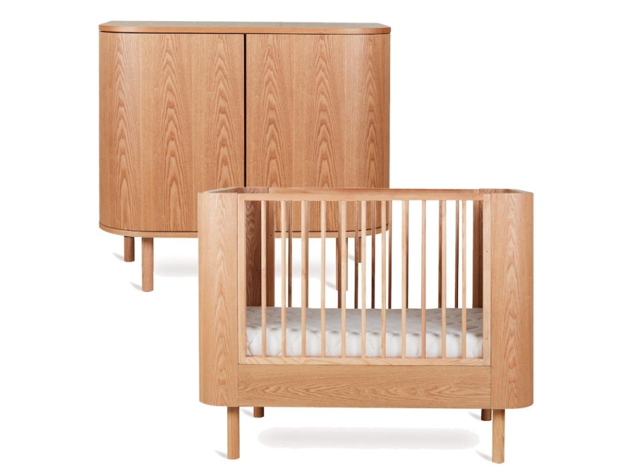 Quax Yume 2-delige babykamer ronde deuren - natural ash