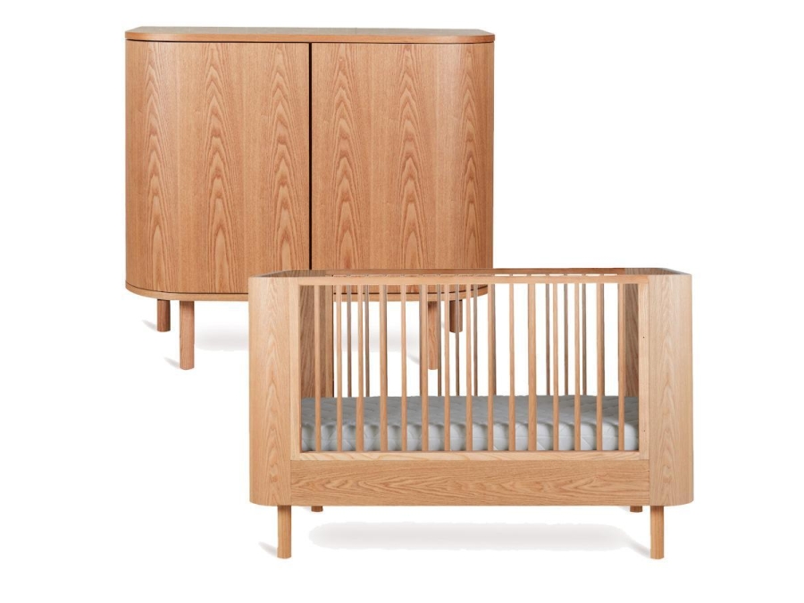 Quax Yume 2-delige meegroeikamer ronde deuren - natural ash