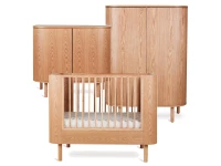 Quax Yume 3-delige babykamer ronde deuren - natural ash