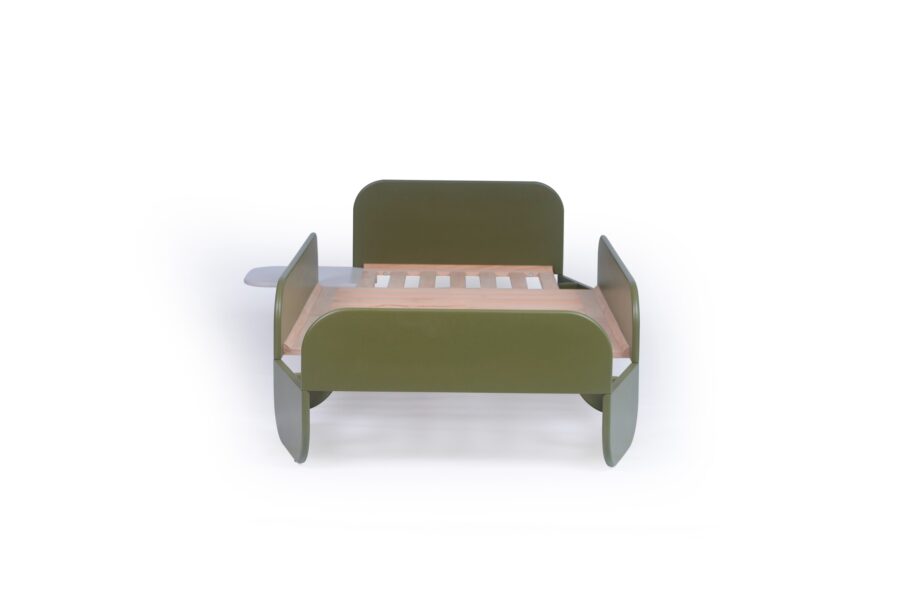 Stribbo Pinno bed 90x200 - olijf groen - Afbeelding 3