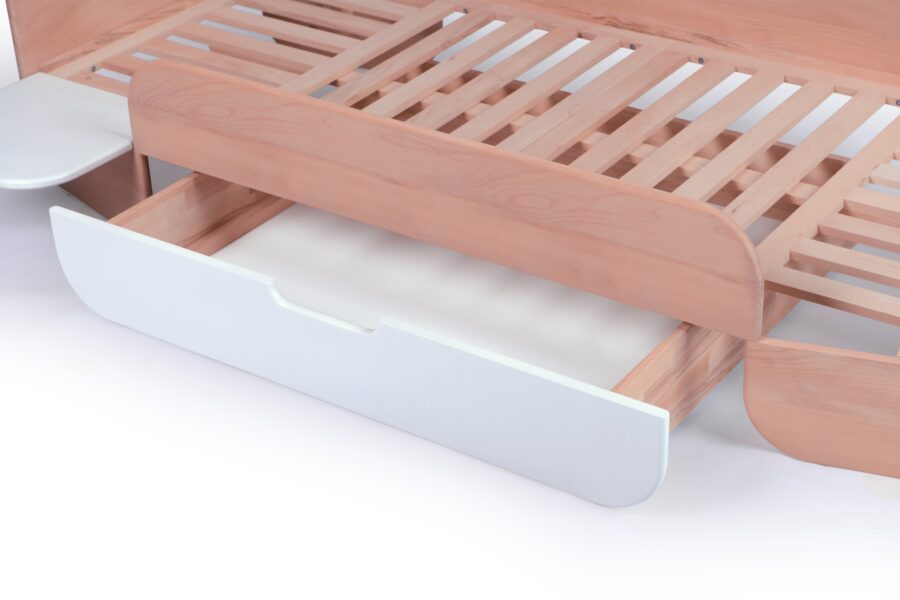 Stribbo Pinno bed 90x200 - naturel beuken - Afbeelding 4