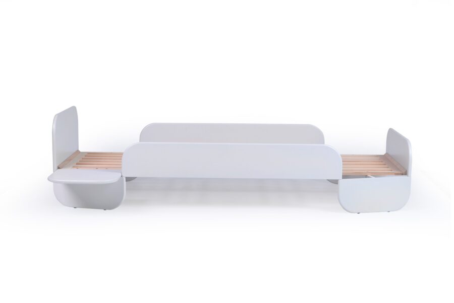 Stribbo Pinno bed 90x200 - wit - Afbeelding 2