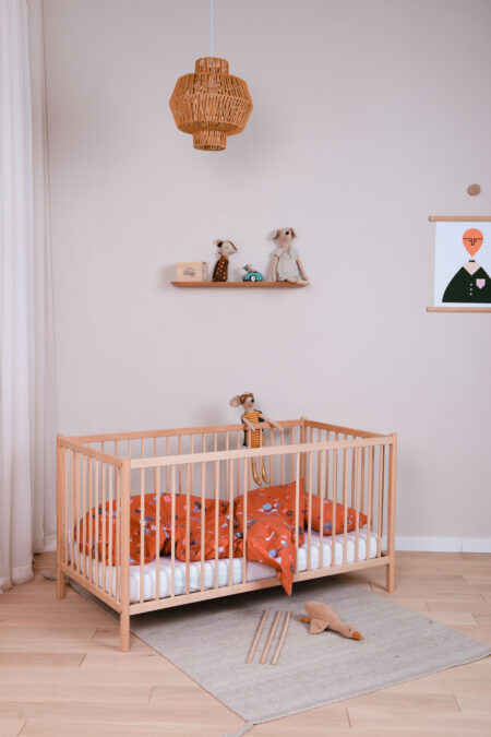 Stribbo Klasik meegroeiledikant 70x140 - naturel beuken - Afbeelding 8