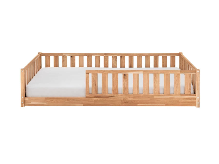 Infanskids Fenna vloerbed 120x200 - massief eiken - Afbeelding 2