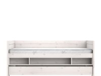 Lifetime Original kajuitbed met boekenvak en bedlade 120x200 - whitewash - Afbeelding 3