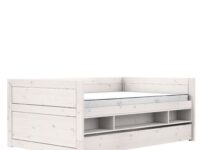 Lifetime Original kajuitbed met boekenvak en bedlade 120x200 - whitewash - Afbeelding 2