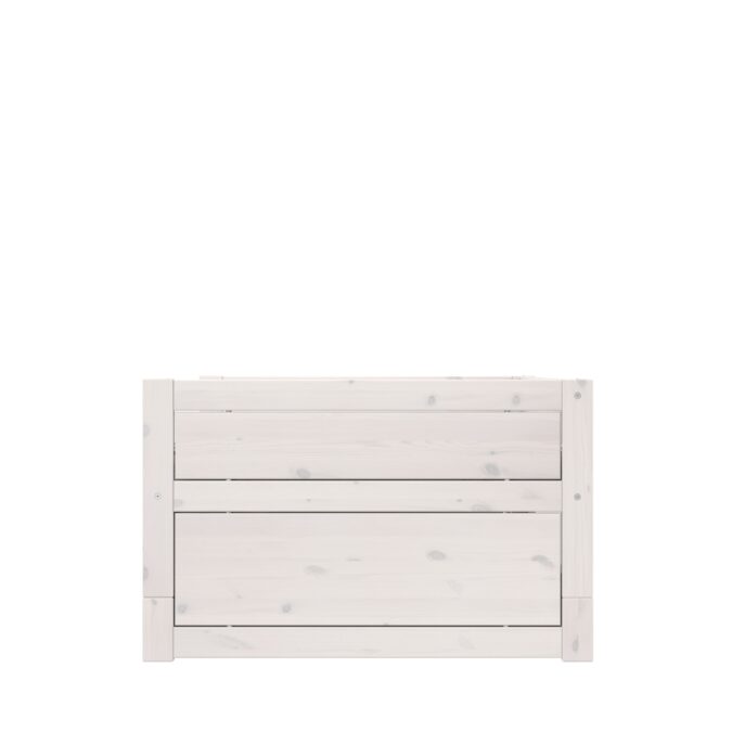 Lifetime Original kajuitbed met boekenvak en bedlade 120x200 - whitewash - Afbeelding 4