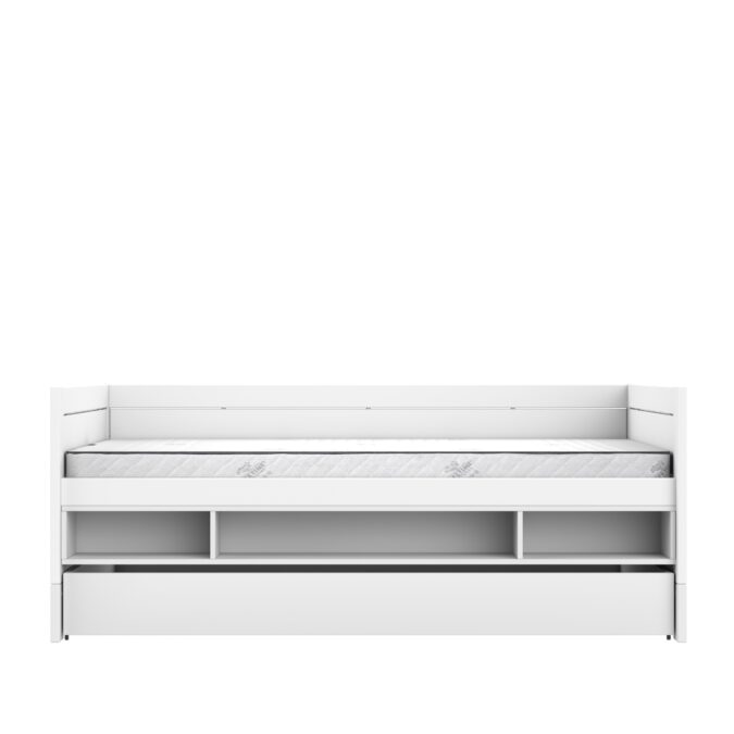 Lifetime Original kajuitbed met boekenvak en bedlade 120x200 - wit - Afbeelding 3